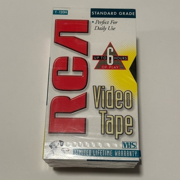 Set of 3 RCA VHS Tapes New in Package - Picture 2 of 4